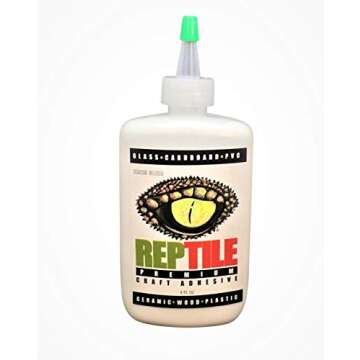REPTILE Premium Craft Adhesive 4 oz Dries Clear-Order and Ship Above 40 Degrees F
