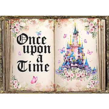 LYCGS 7X5ft Once Upon a Time Backdrop - Fairy Tale Party Decoration