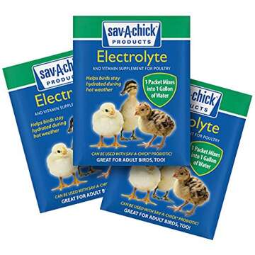 Sav-A-Chick 9 Pack of Electrolyte and Vitamin Supplement Strip for Poultry , Birds, Chickens, Ducks,...