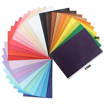CDY Smooth Faux Leather Sheets Set: 30 Pastel Colors