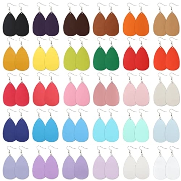 CDY Smooth Faux Leather Sheets Set: 30 Pastel Colors