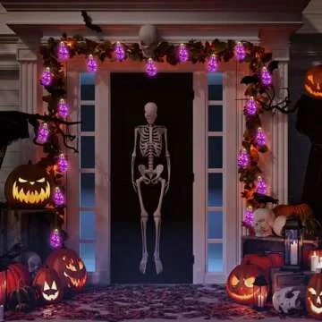 Solar Halloween Lights Outdoor with 8 Modes for Decorating