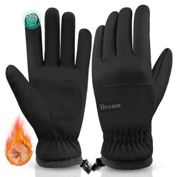 ihuan Winter Waterproof Ski Gloves - Warm, Touchscreen Compatible for Men & Women
