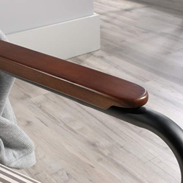 Sauder Vista Key Lounge Chair, L: 26.77" x W: 28.35" x H: 26.77", Metal, Gray/White finish