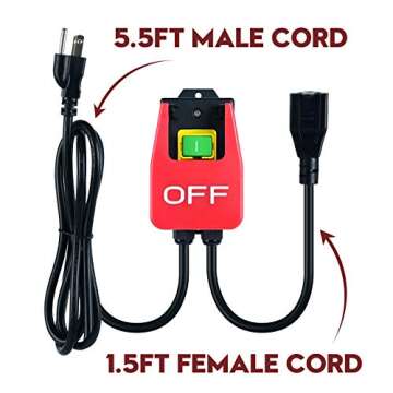 Safety-Oriented Ortis Router Table On/Off Switch with Paddle