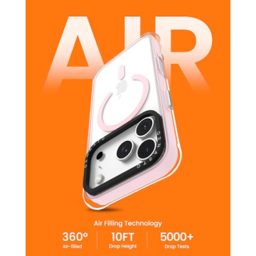 ORNARTO Clear Case with Military-Grade Protection for iPhone 17 Pro Max