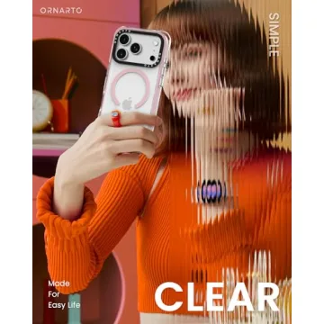 ORNARTO Clear Case with Military-Grade Protection for iPhone 17 Pro Max