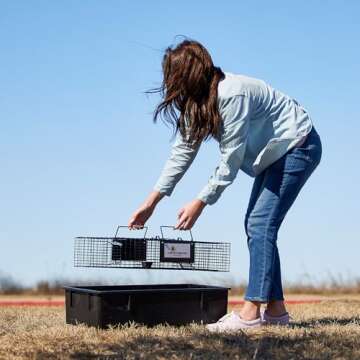 Rugged Ranch Rat Trap, Live Mouse Catch & Release Cage, Ratinator