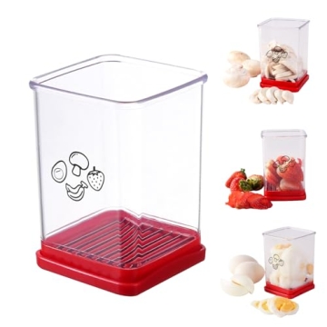 BFMXSN Fruit Slicer, Egg Slicing Cup, Multifunctional Stainless Steel Fruit and Vegetable Slicer Por...