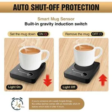 Smart Coffee Mug Warmer with Touch Technology