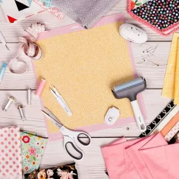 Cricut FabricGrip Adhesive Cutting Mat 12" x 12", High Density Fabric Craft Cutting Mat, Made of Material to Withstand Increased Pressure. Use For Cricut Explore/Cricut Maker, (2 CT)