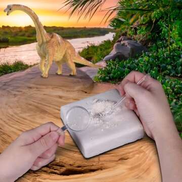 katz trimming / trims unlimited WowWorld: Dino Dig - Brachiosaurus - All-in-One Dinosaur Skeleton Excavation Kit, Tools & Construction Figurine, Educational Science Toy, Kids Ages 6+