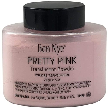 Ben Nye Pink Brightening Face Powder for Flawless Finish