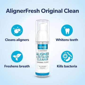 EverSmile AlignerFresh Original Clean Foam – Cleaner Compatible w/Invisalign and All Clear Aligner...