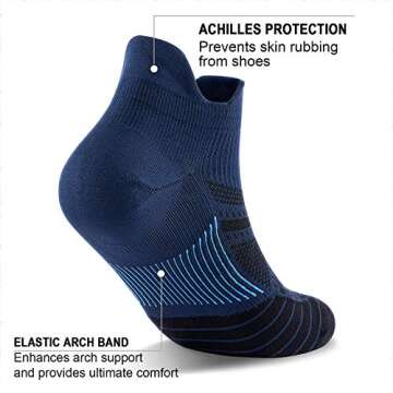 No Show Compression Socks for Active Comfort and Support