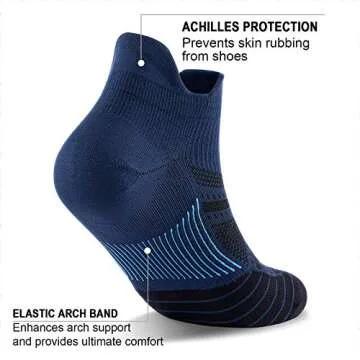 No Show Compression Socks for Active Comfort and Support