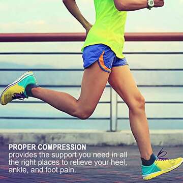 No Show Compression Socks for Active Comfort and Support