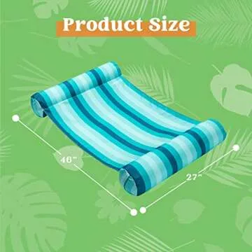 Sloosh 3 Pack 4-in-1 Inflatable Pool Floats Hammock, Water Hammock Lounges, Multi-Purpose Swimming Pool Accessories (Saddle, Lounge, Hammock, Drifter) for Pool, Lake, Outdoor, Beach (Cyan/Orange/Red)