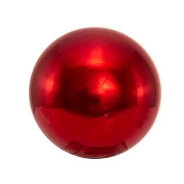 Kurt Adler Shiny Red Glass Ball Ornaments - 6-Piece Set