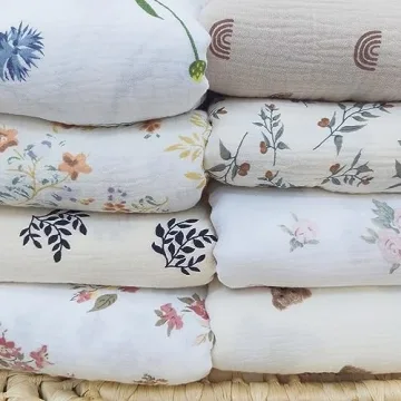 Soft Muslin Baby Blanket with Tassels – Perfect for Gifting