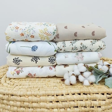 Soft Muslin Baby Blanket with Tassels – Perfect for Gifting