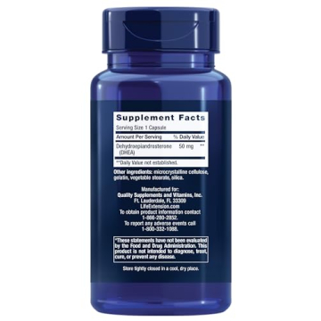 Life Extension DHEA Capsules for Hormone Balance and Vitality
