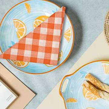 Micasa Décor Cotton Buffalo Check Napkins Set of 12