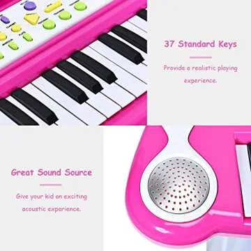 HONEY JOY 37-Key Kids Piano Keyboard Educational Toy