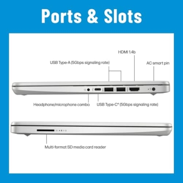 HP 14" HD Laptop with Intel Quad-Core & 16GB RAM