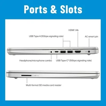 HP 14" HD Laptop with Intel Quad-Core & 16GB RAM