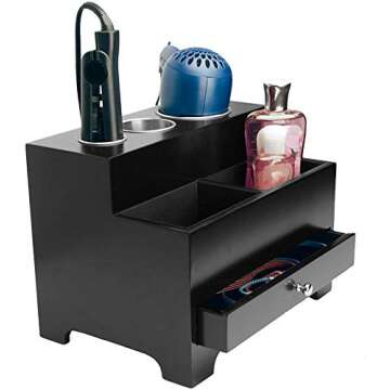 Stock Your Home Hair Care Organizer - Blow Dryer Holder - Hair Styling Station - Bathroom Vanity Cou...