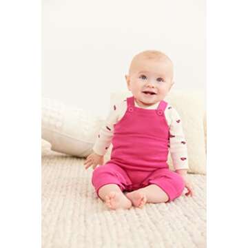 Moon and Back by Hanna Andersson Unisex Babies' Long-Sleeve Side Snap Bodysuit, Pack of 3, Grey, Preemie