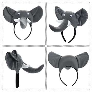 3D Elephant Costume Set for Halloween and Dress Up Fun