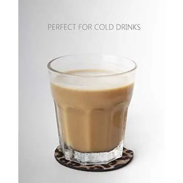 YR 2.75 Inches Car Coasters for Drinks Absorbent, Cute Car Coasters for Women, Removable Cup Holder Coaster for Your Car, Auto Accessories for Women & Girls, Set of 2 -Leopard