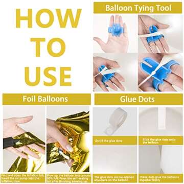 White Gold Balloon Garland Set with Moon and Star Balloons, Gold Confetti Balloons for Baby Shower Party Decorations Twinkle Twinkle Little Star Theme Party