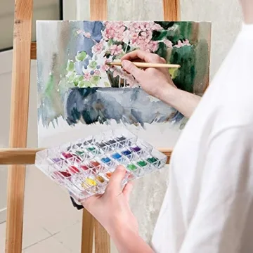Hethrone 24-Well Airtight Paint Palette for Artists