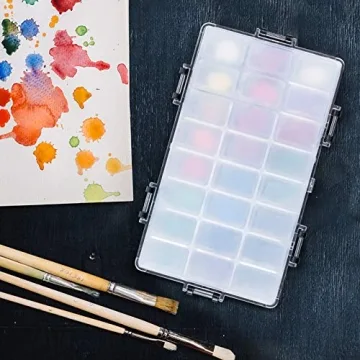 Hethrone 24-Well Airtight Paint Palette for Artists