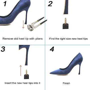 Heel Repair Kit with 24 Tips in 6 Sizes