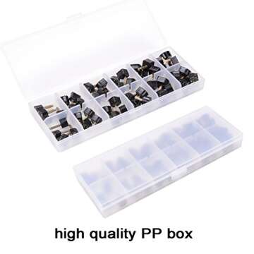 24 Pairs High Heel Tips Shoes Replacement Tap Caps,6 Size,8,/9/10/11/12/12.5mm,U-Shape, Black
