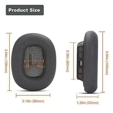 Earrock Earpads for Apple AirPods Max Earpad Replacement Sweat Proof Ear Cushions Airpods Max Ear Pad Earcups with Protein Leather, Memory Foam and Magnet Blue