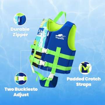 Gogokids Toddler Swim Vest for Safe and Fun Swimming