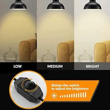 Vintage Plug in Hanging Light Kit, Elibbren Industrial Style Pendant Lighting E26 E27 Lamp Socket 12.14FT Twisted Textile Black Cord with Dimmable On/Off Switch Plug in Lamp Fixture 2 Pack