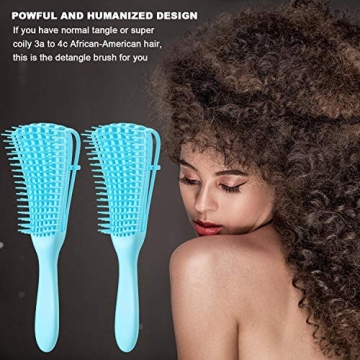 2-Pack Detangling Brush Set for Curly Textured Hair