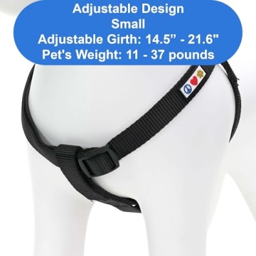 Pawtitas Solid Step-in Dog Harness for Small Dogs