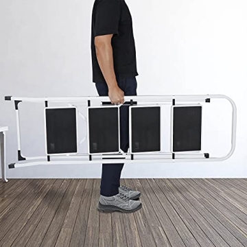 JungleA 4 Step Ladder - Sturdy, Lightweight & Versatile