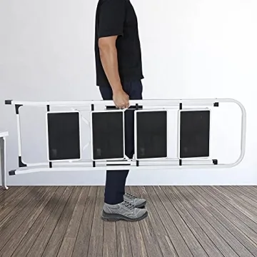 JungleA 4 Step Ladder - Sturdy, Lightweight & Versatile