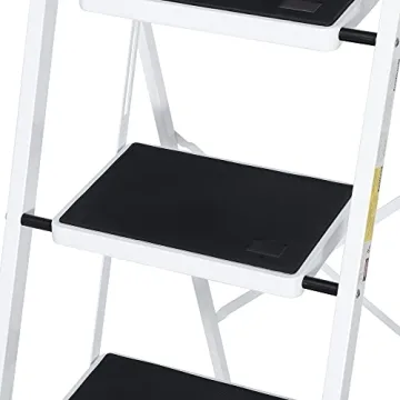 JungleA 4 Step Ladder - Sturdy, Lightweight & Versatile