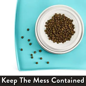 CatGuru Waterproof Cat Food Mat for Easy Cleanup, Non-Slip