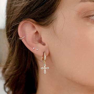 KissYan Gold Huggie Hoop Earrings - Chic and Hypoallergenic