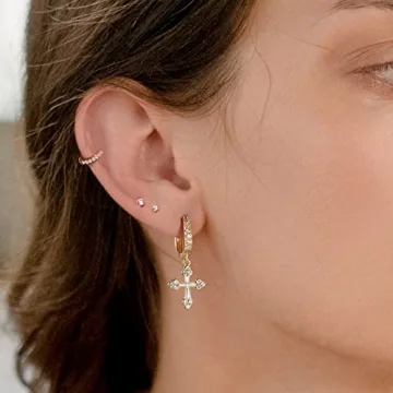 KissYan Gold Huggie Hoop Earrings - Chic and Hypoallergenic